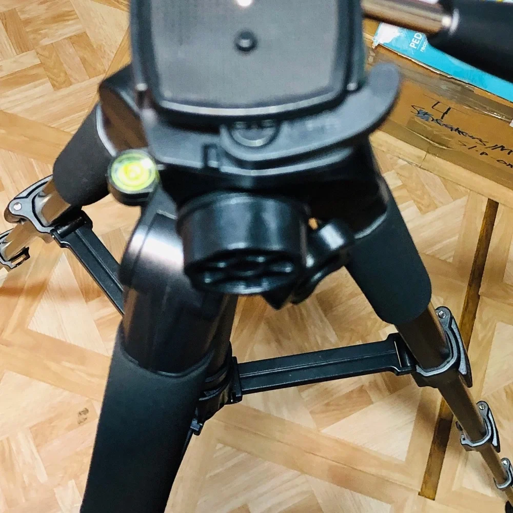 Video Camera Tripod Stand Compatible with Nikon Canon, DSLR Cameras